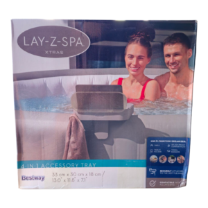 Lay-Z-Spa 4-in-1 hot tub accessory table with cup holders tablet stand adjustable tray